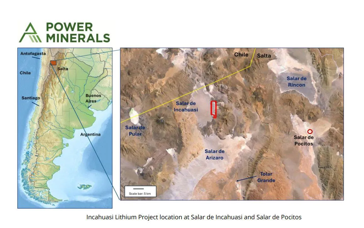 Proyecto Incahuasi de Power Minerals Avanza a la Etapa de Prefactibilidad en Salta